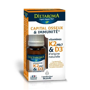 Вітамін K2 та D3, 15 мл, Dietaroma Laboratories
