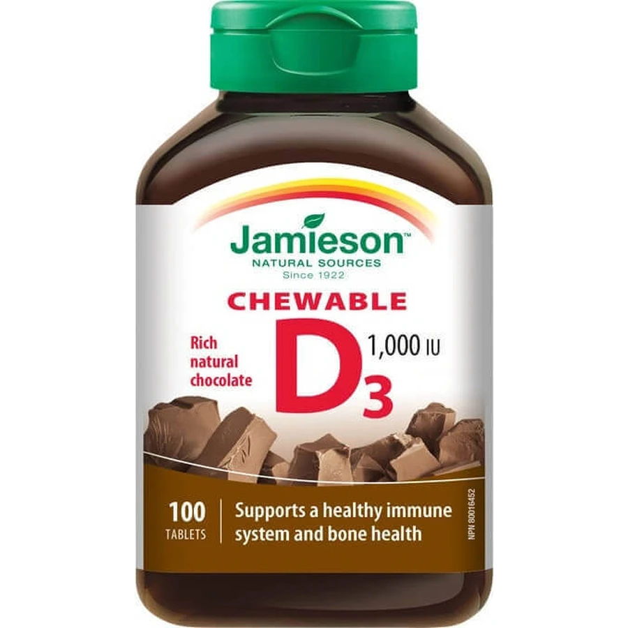 JAMIESON VITAMIN D3 1000 МО 1×180 cps, вітамін d3: ціни та характеристики