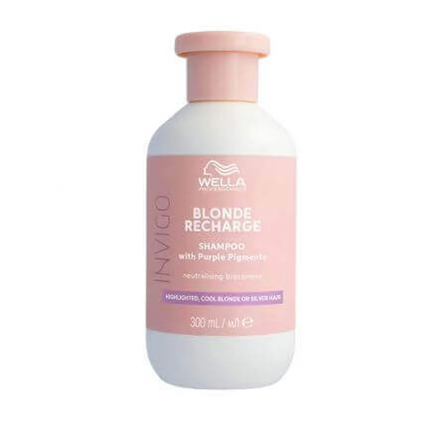 Шампунь Invigo Blonde Recharge Shampoo с фиолетовым пигментом для нейтрализации желтых оттенков, 300 мл, Wella Professionals: цены и характеристики