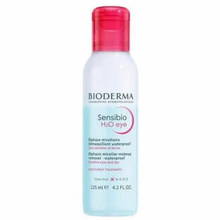 Bioderma H2O Sensibio Двофазна міцелярна вода для чутливих очей та губ 125 мл