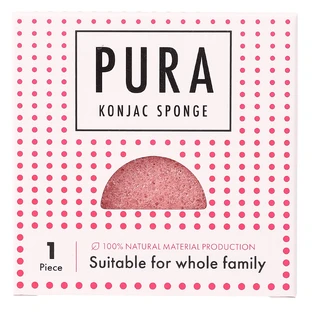 Sister Young Pura, конжак для умывания лица, розовый, 1 штука