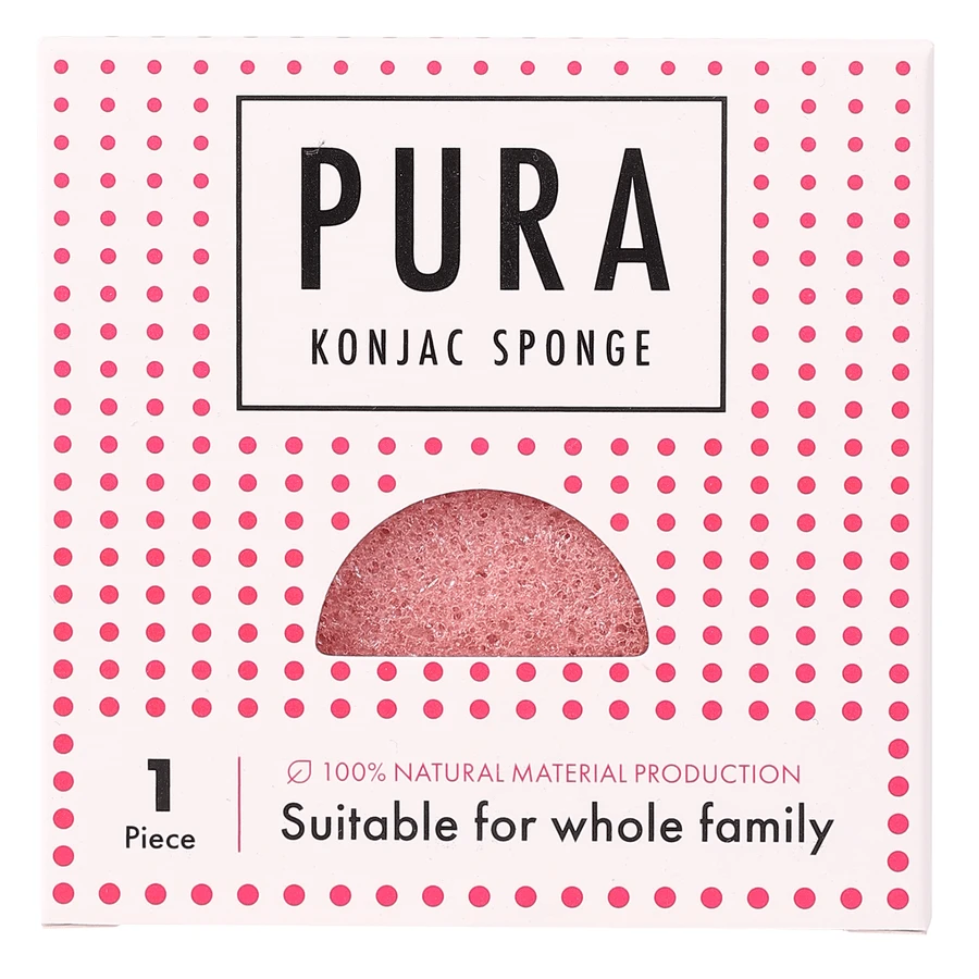 Sister Young Pura, конжак для умывания лица, розовый, 1 штука: цены и характеристики