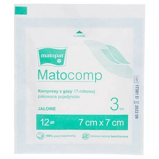 Компреси Matocomp, желе, 7смх7см, 17 ниток, 12 шарів, 3 шт.