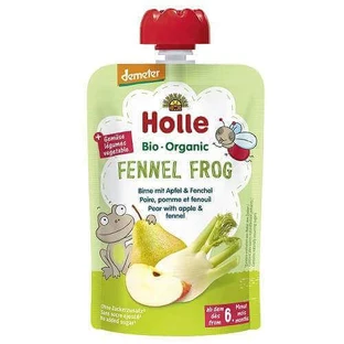 Органическое пюре из яблок и фенхеля, +6 месяцев, 100 г, Holle Baby Food