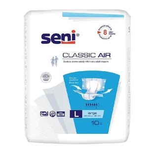 Подгузники для взрослых Classic Air, Large, 10 штук