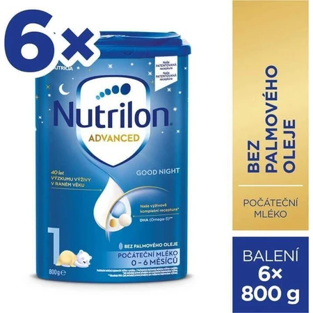 Nutrilon Advanced 1 Спокойной ночи 6×800 г, грудное молоко: цены и характеристики