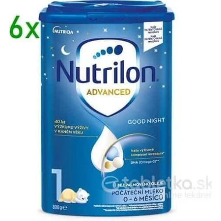Nutrilon Advanced 1 Спокойной ночи 6×800 г, грудное молоко: цены и характеристики