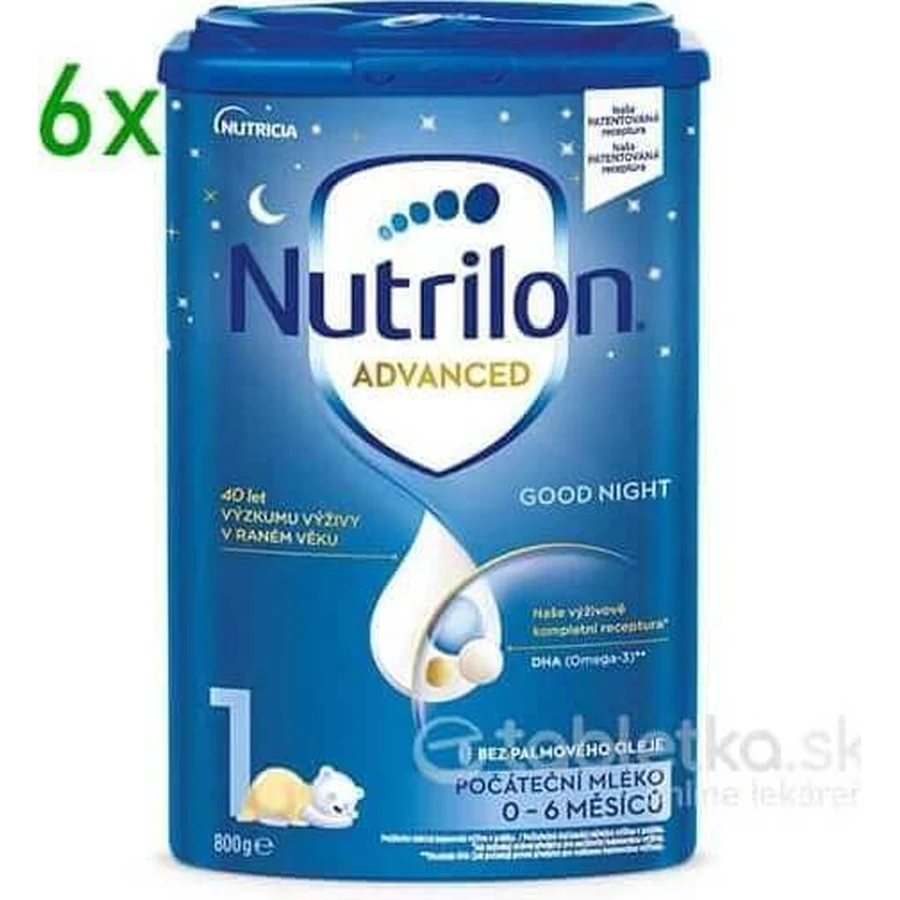 Nutrilon Advanced 1 Спокойной ночи 6×800 г, грудное молоко: цены и характеристики