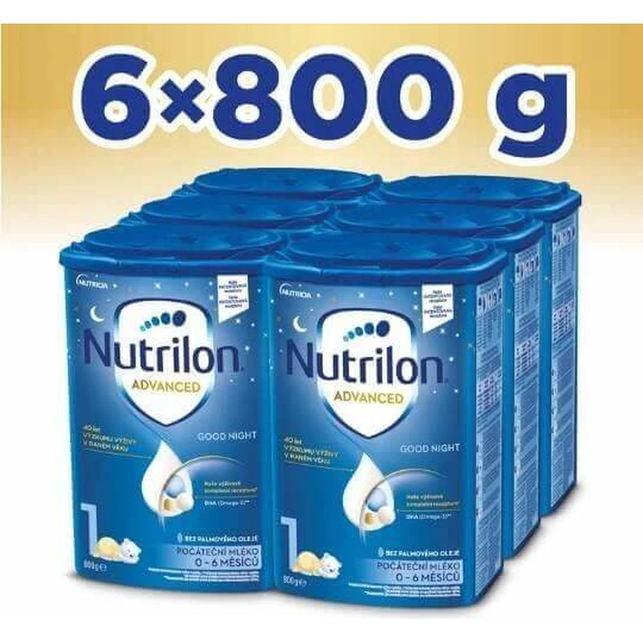 Nutrilon Advanced 1 Спокойной ночи 6×800 г, грудное молоко: цены и характеристики