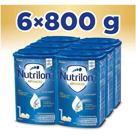 Nutrilon Advanced 1 Спокойной ночи 6×800 г, грудное молоко: цены и характеристики