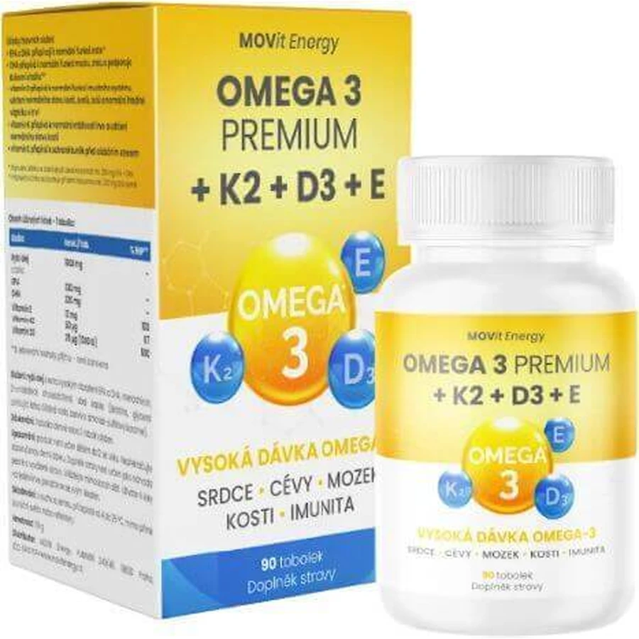 MOVit Energy MOVit Omega 3+K2+D3+E Premium 90 шт.: цены и характеристики