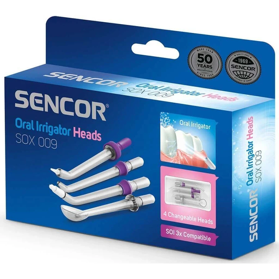 SENCOR SOX 009 HEADS FOR SOI 1×33 шт, змінні насадки для орального душу: ціни та характеристики