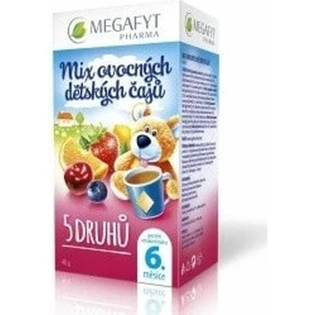 МЕГАФІТ МІКС фруктових дитячих чаїв 4 ВИДИ 20×2 г, з кінця 6-го місяця: ціни та характеристики