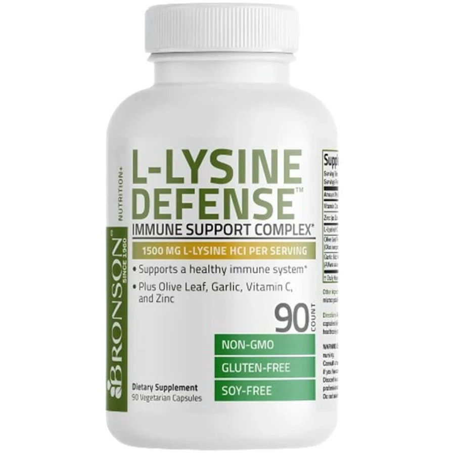L-Lysine Defence, 1500 мг, 90 капсул, Bronson: ціни та характеристики