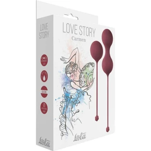 Lola Games Вагинальные шарики для легкого и среднего уровня Love Story Carmen, красные