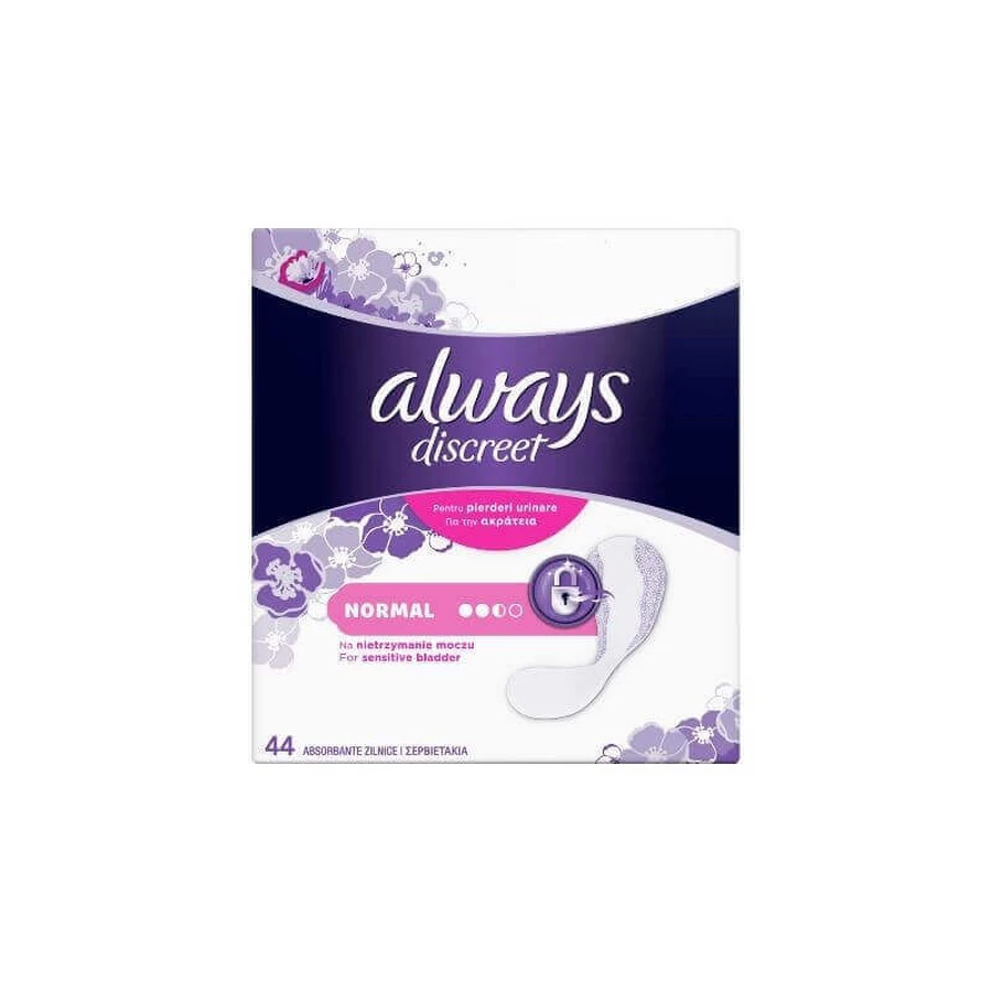 Always Discreet Liners Normal, 44 шт.: цены и характеристики