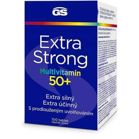 GS Extra Strong Multivitamin 50+, 100 табл 1×100 табл, пищевая добавка: цены и характеристики