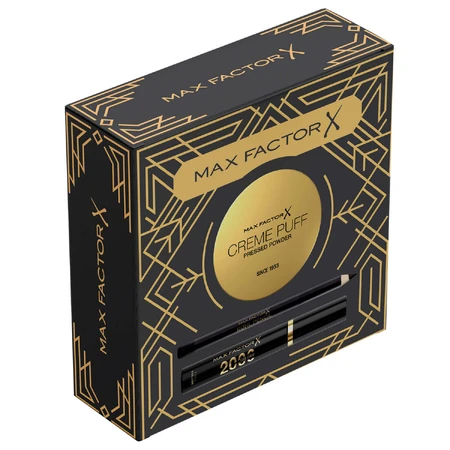 Набір Max Factor, 2000 Calorie Black, туш для вій, 9 мл + Cremepuff, напівпрозорий 005, 14 г + Kohl Pencil, олівець для очей, чорний, 4 г: ціни та характеристики