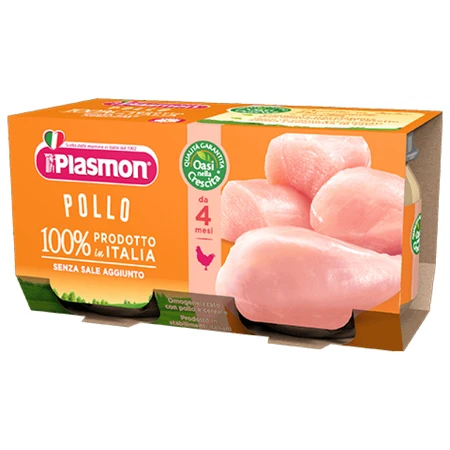 Гомогенизированное куриное пюре +4 месяца, 2 штуки, 80 гр, Plasmon: цены и характеристики