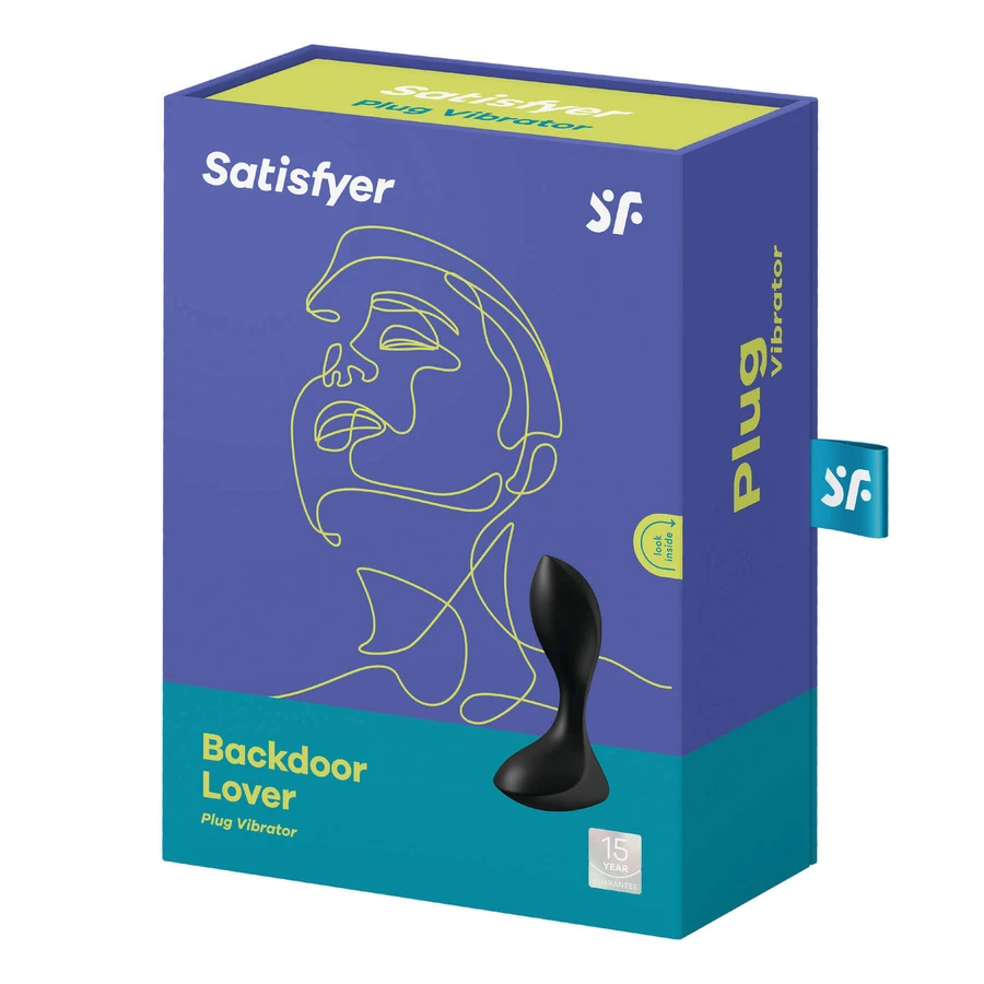 Satisfyer Backdoor Lover, вібруюча анальна пробка, чорна: ціни та характеристики
