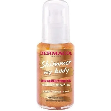 Dermacol Shimmer my body мерцающее масло для тела 1×50 мл, для всех типов кожи: цены и характеристики