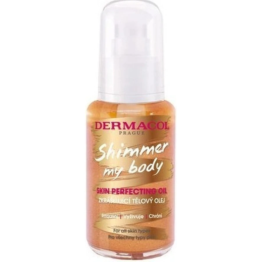 Dermacol Shimmer my body мерцающее масло для тела 1×50 мл, для всех типов кожи: цены и характеристики