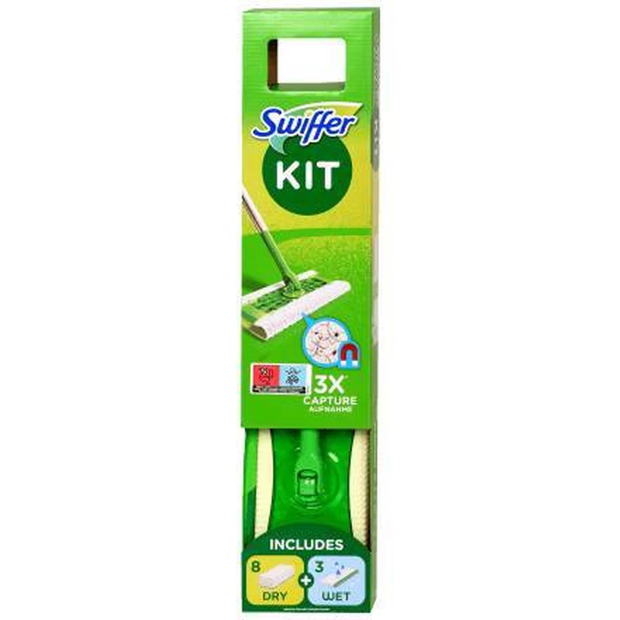 Набор швабр Swiffer с 8 сухими и 3 влажными насадками: цены и характеристики