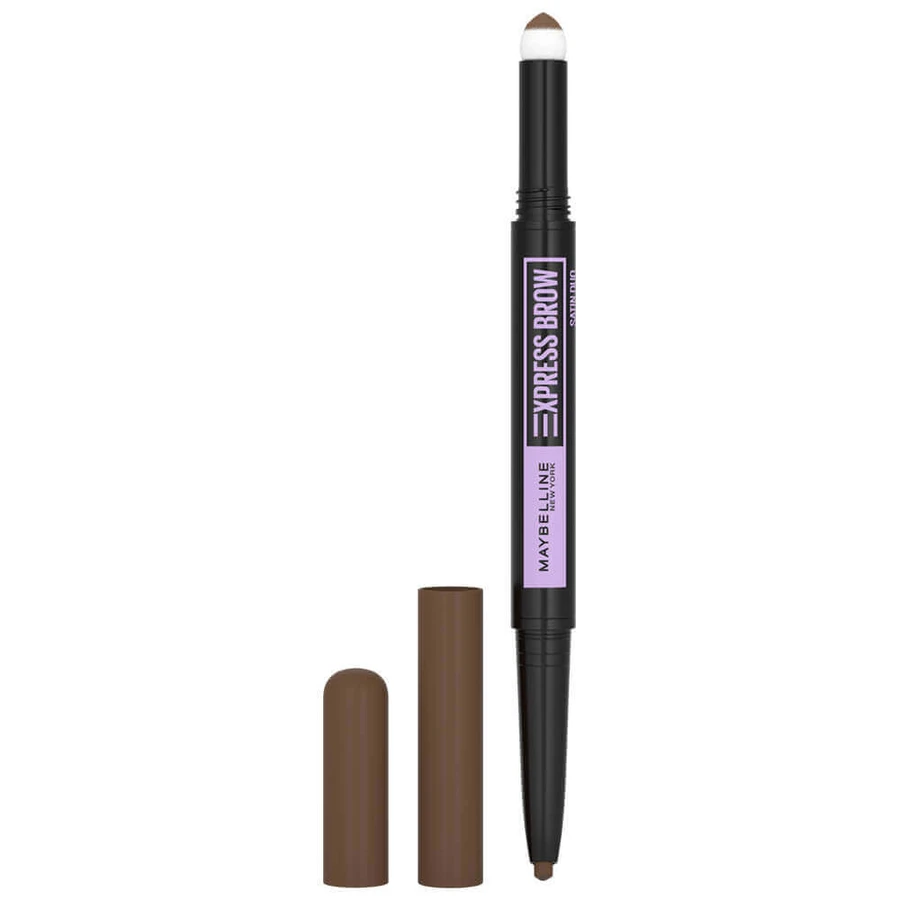 Двосторонній олівець для брів Maybelline Express Brow Satin 025 Brunette, 0,71 г: ціни та характеристики