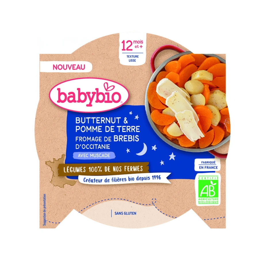 Меню с картофелем и овечьим сыром, + 12 месяцев, 230 г, BabyBio: цены и характеристики