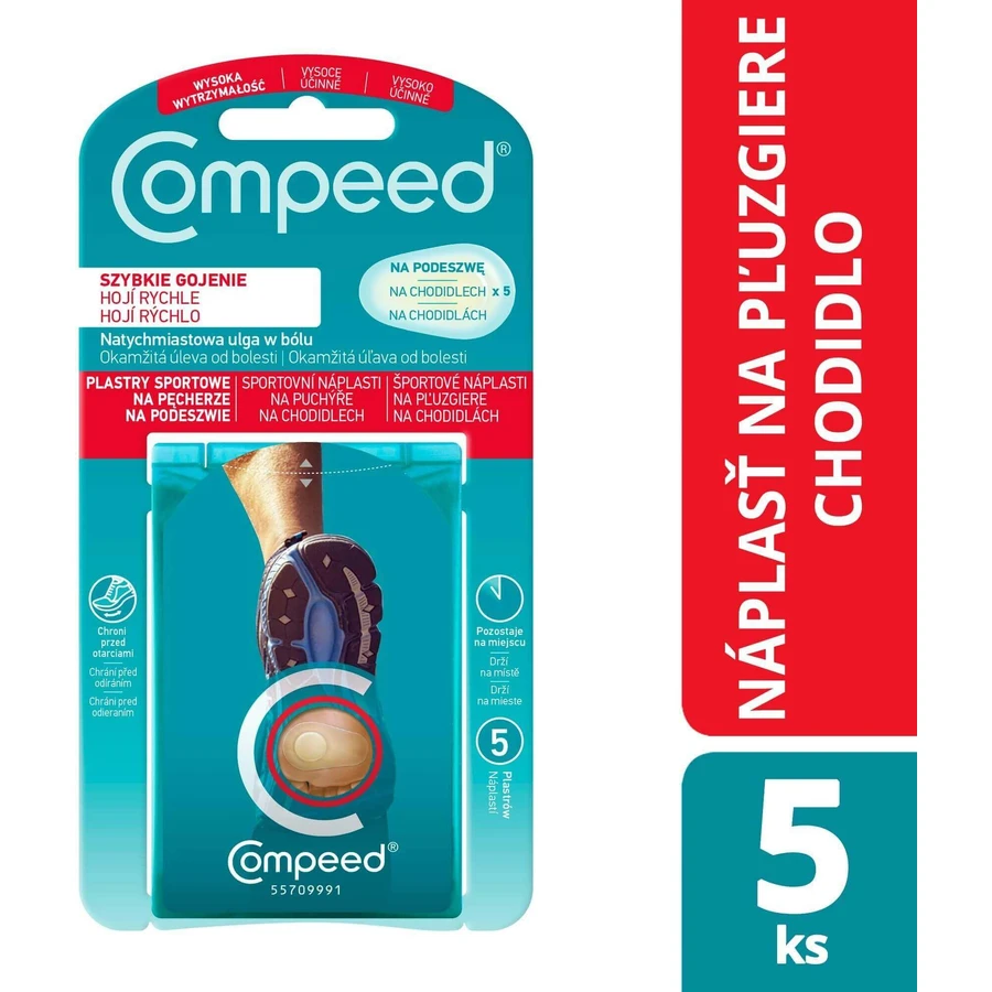 Compeed Пластырь от мозолей на ногах 5 шт: цены и характеристики
