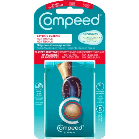 Compeed Пластырь от мозолей на ногах 5 шт: цены и характеристики