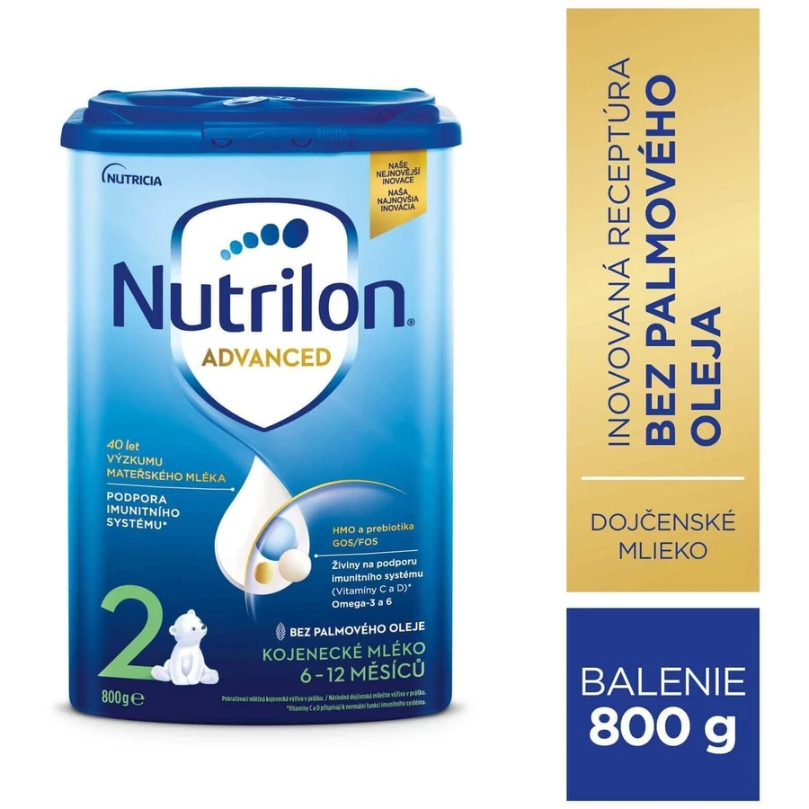 Суха молочна суміш Nutrilon 2 Advanced для дітей з 6 місяців, 800 г: ціни та характеристики