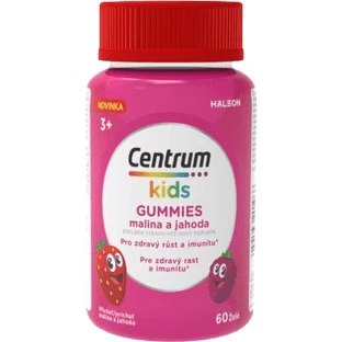 Мультивитаминны Centrum Kids Gummies для детей с 3 лет, малина и клубника, желейки, 60 шт.