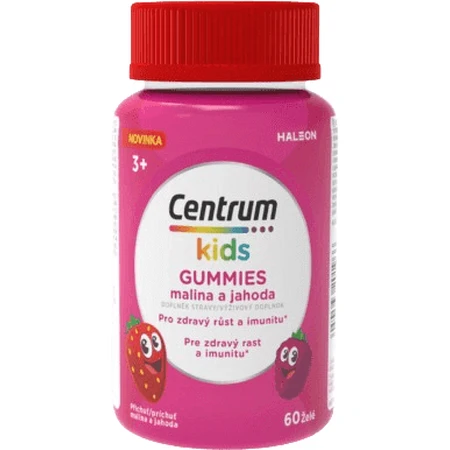 Мультивитаминны Centrum Kids Gummies для детей с 3 лет, малина и клубника, желейки, 60 шт.: цены и характеристики