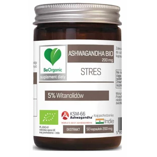 BeOrganic Ашвагандха біо 200 мг 50 капсул