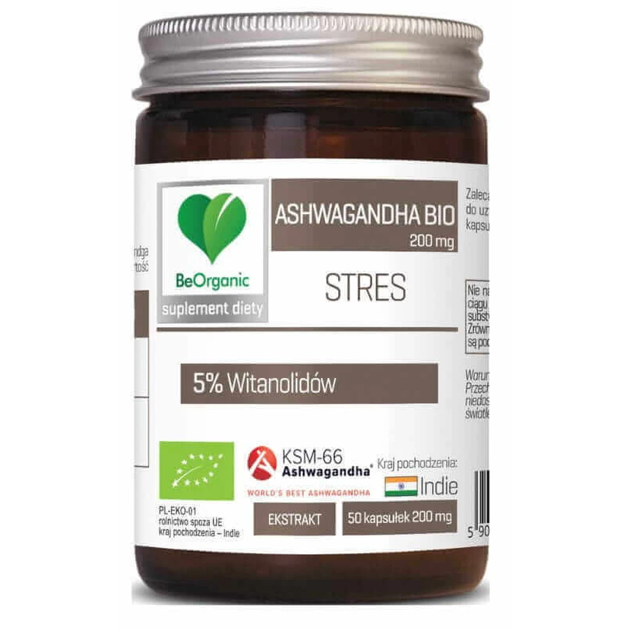 BeOrganic Ашвагандха біо 200 мг 50 капсул: ціни та характеристики