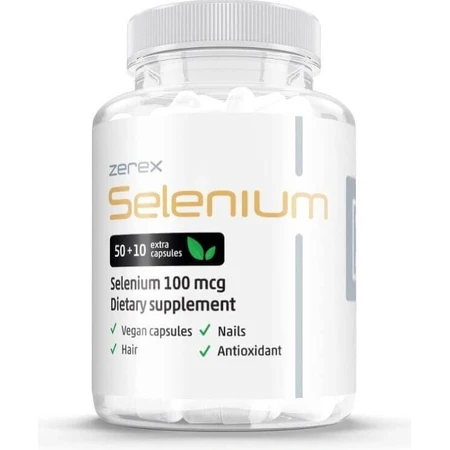 Zerex Selenium 100 г 1×60 cps, пищевая добавка: цены и характеристики
