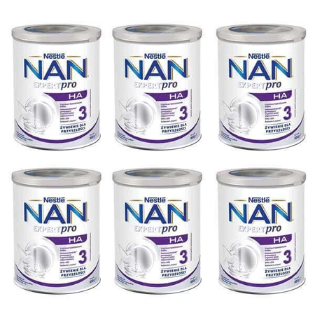 Набор Nestle NAN Expertpro HA 3, модифицированное молоко для детей старше 1 года, 6 х 800 г: цены и характеристики