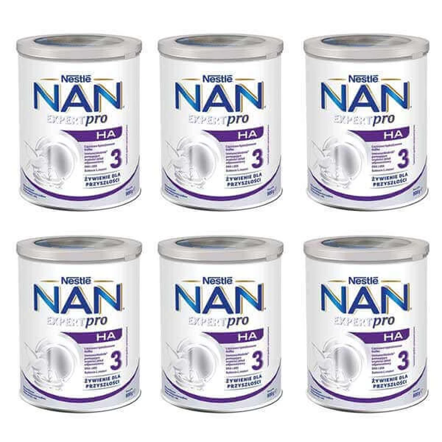 Набор Nestle NAN Expertpro HA 3, модифицированное молоко для детей старше 1 года, 6 х 800 г: цены и характеристики