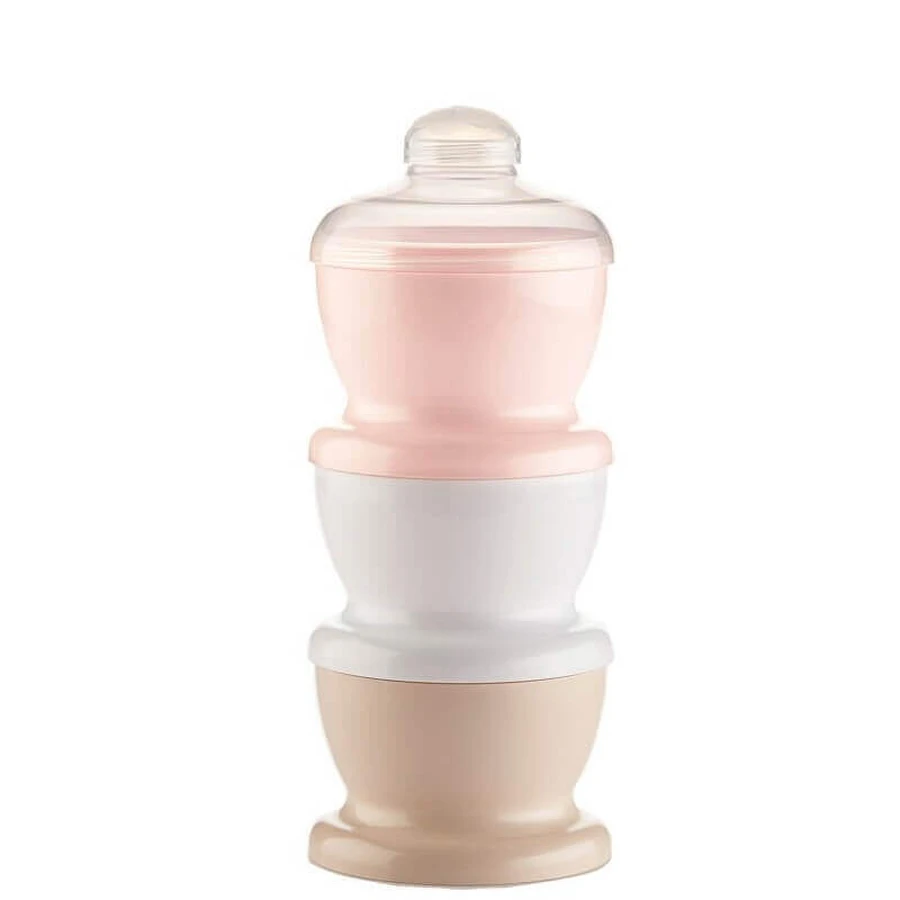 Контейнер для сухого молока с 3 отделениями, розовый порошок, Thermobaby: цены и характеристики