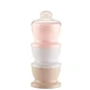 Контейнер для сухого молока с 3 отделениями, розовый порошок, Thermobaby