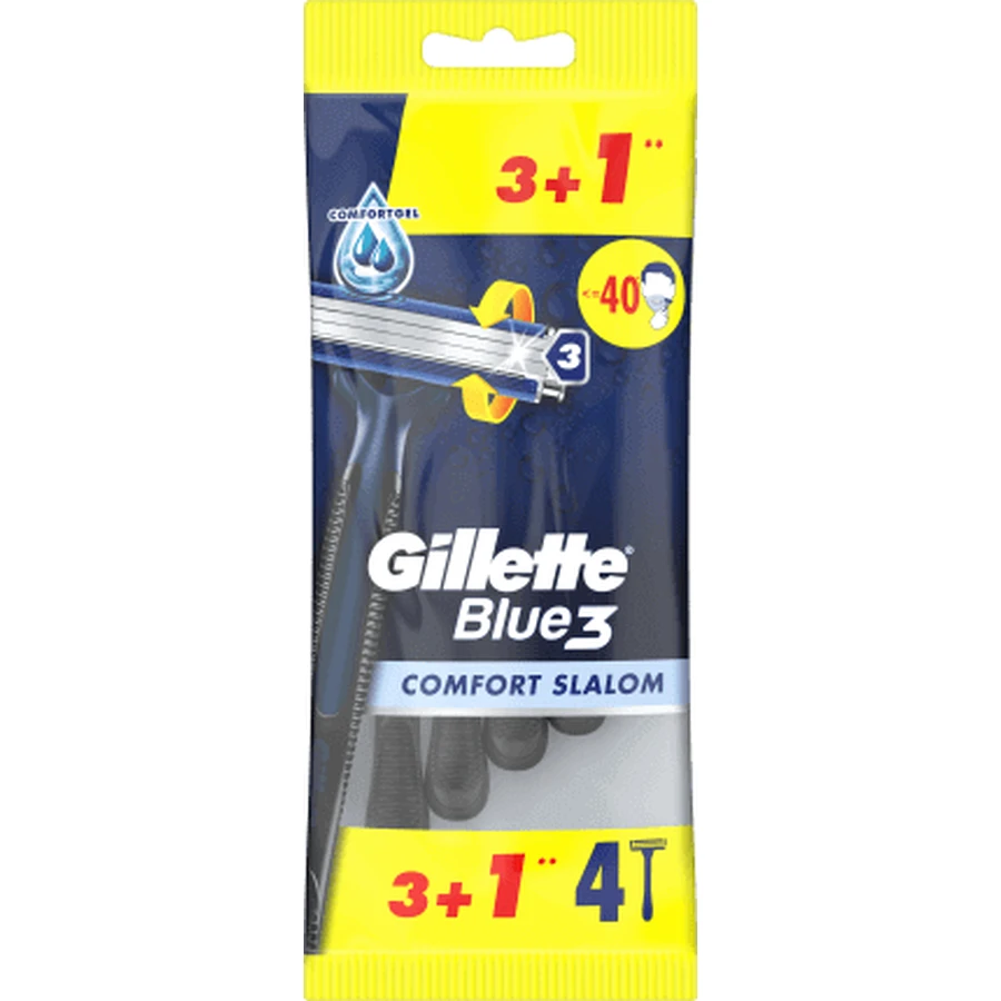 Gillette Бритва синя 3, 4 шт: ціни та характеристики