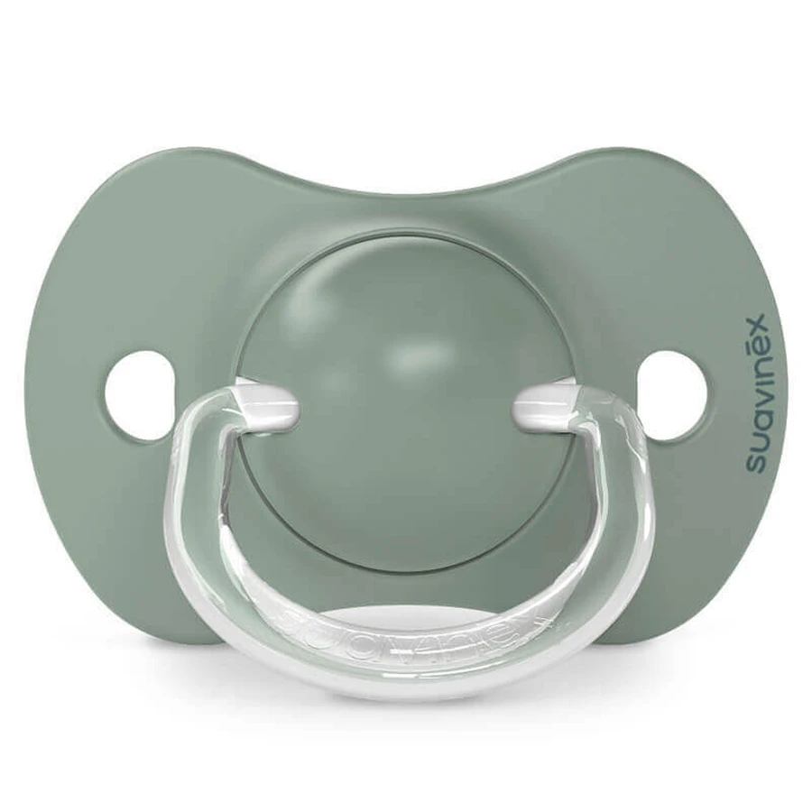 Suavinex A walk in park SX Pro, физиологический манекен, силикон, оливково-зеленый, 6-18 месяцев, 2 шт.: цены и характеристики
