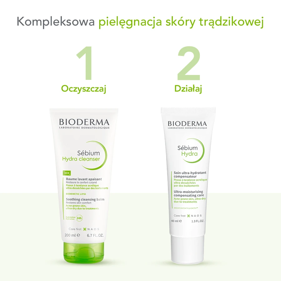 Bioderma Sebium Hydra Cleanser Очищающая эмульсия для кожи, склонной к акне, 200 мл: цены и характеристики