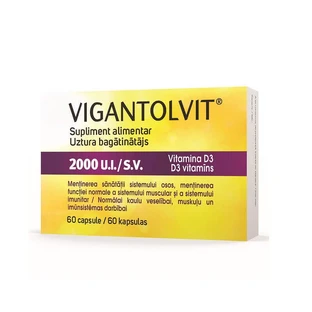 Вигантолвит 2000 I.U./S.V. Витамин D3, 60 капсул, Catalent