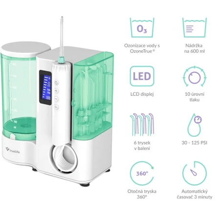 Електричний озоновий душ для порожнини рота TrueLife AquaFloss Station O300: ціни та характеристики