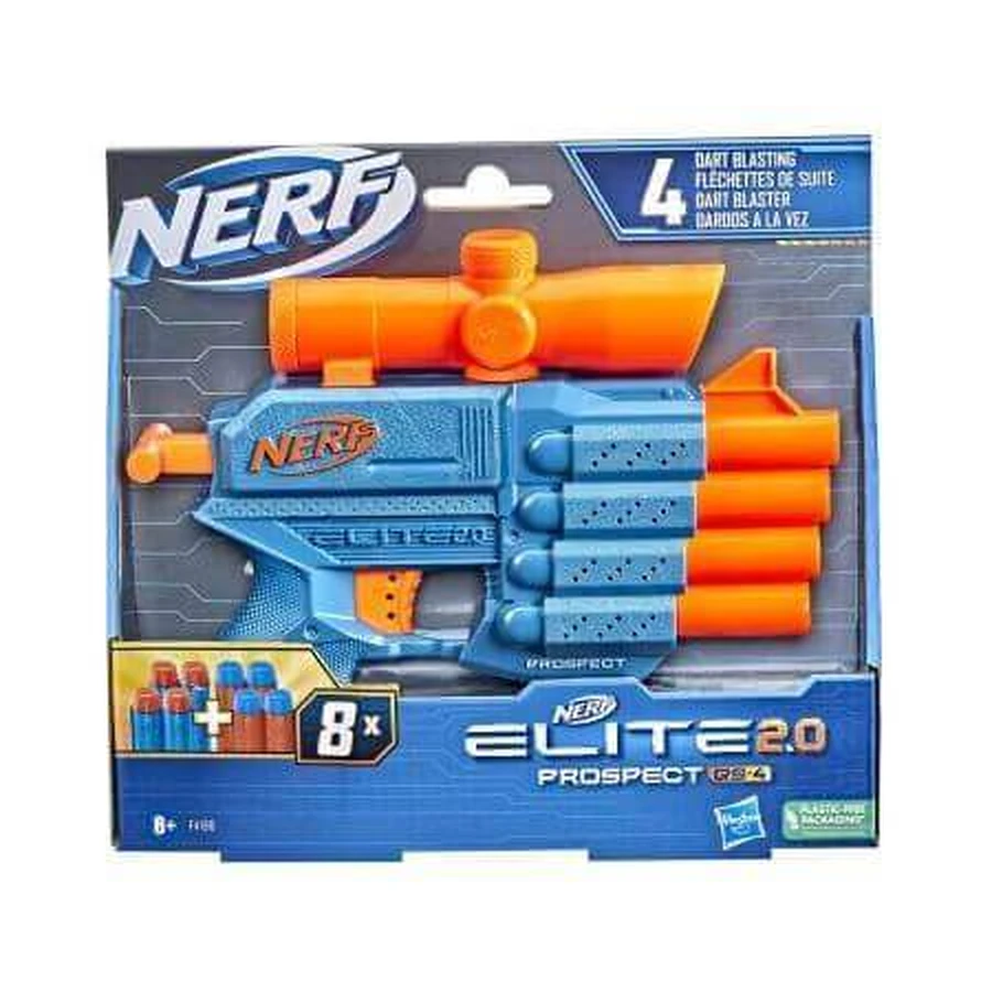 Бластер Nerf Elite 2.0 Prospect QS 4, +8 лет, Hasbro: цены и характеристики