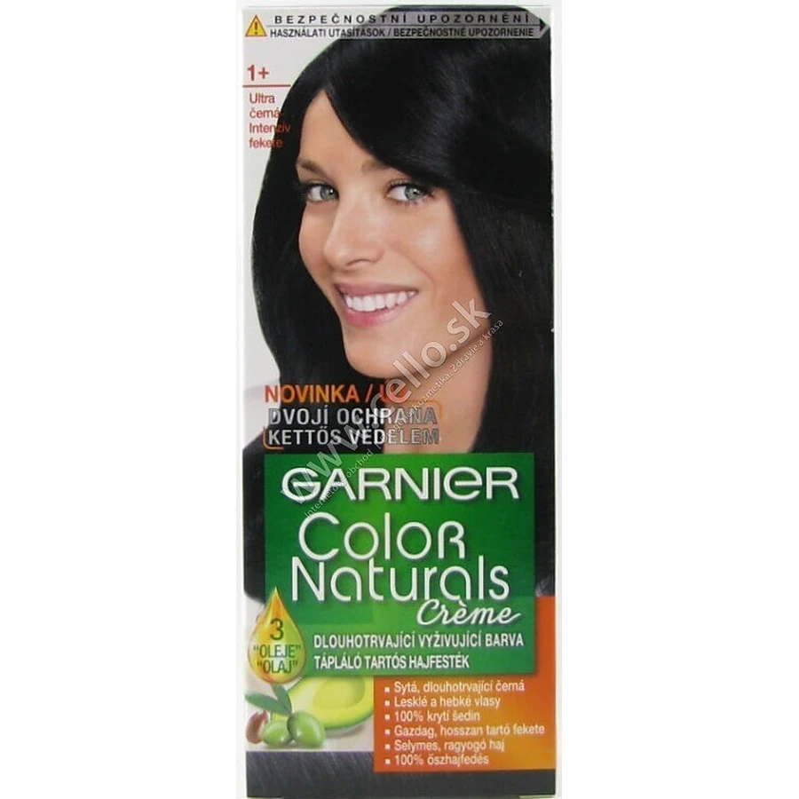 Garnier Color Naturals перманентный цвет волос 1+ Ультра черный 1×1 штука, цвет волос: цены и характеристики