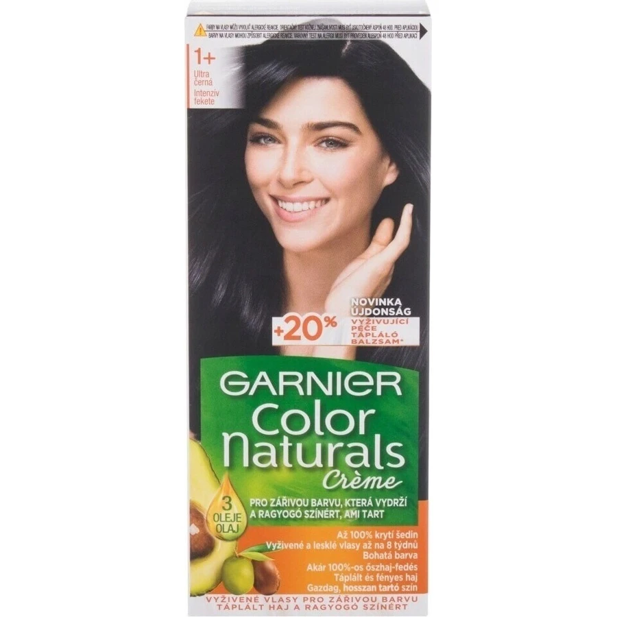 Garnier Color Naturals перманентный цвет волос 1+ Ультра черный 1×1 штука, цвет волос: цены и характеристики