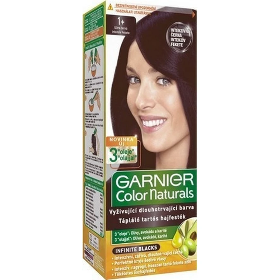 Garnier Color Naturals перманентный цвет волос 1+ Ультра черный 1×1 штука, цвет волос: цены и характеристики